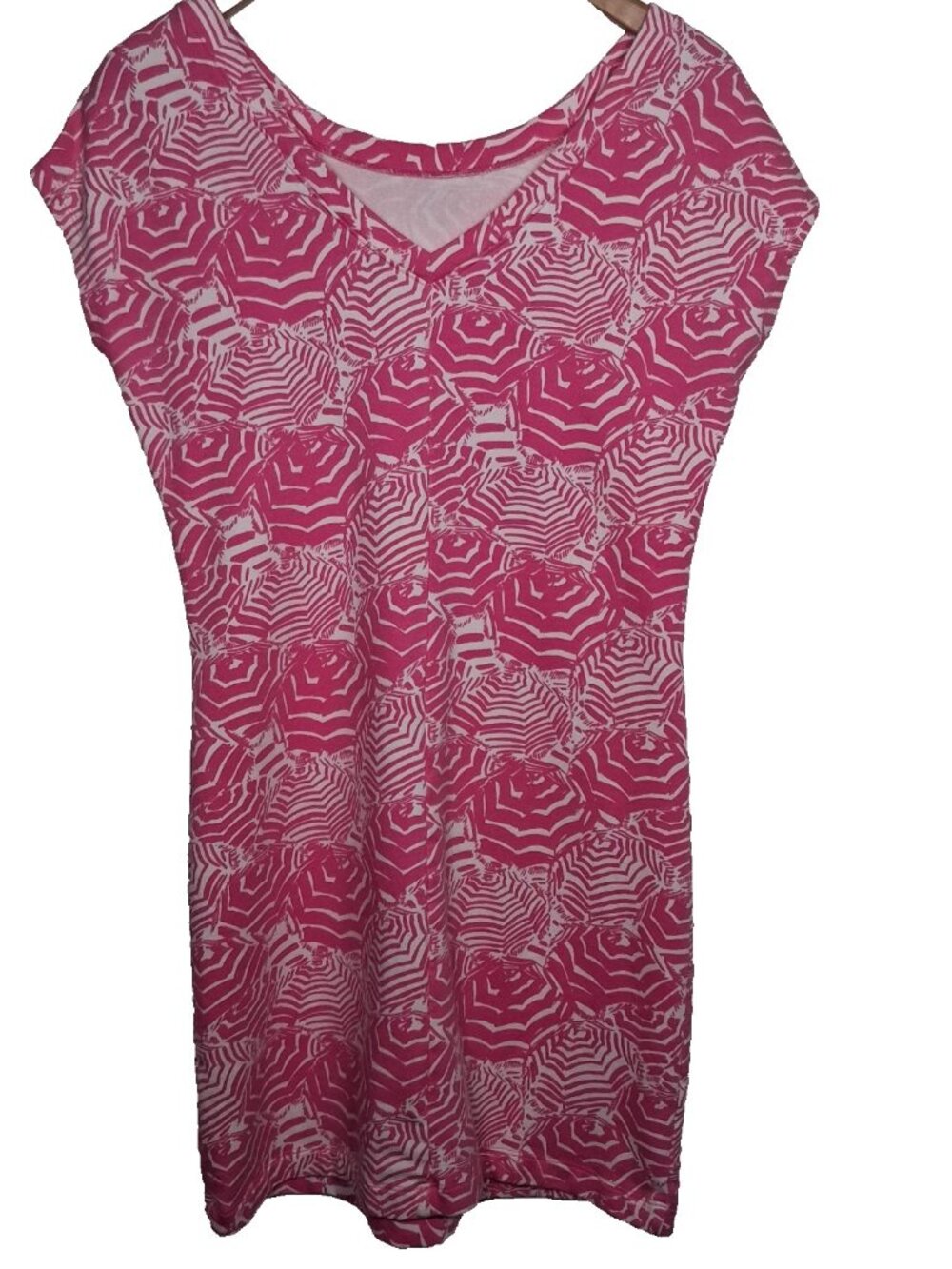 Lilly Pulitzer Dress Small Oh Cabana Boy French Terry Beach Coastal Pink - Picture 2 of 9